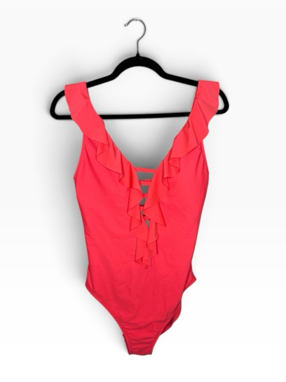 Lilly Pulitzer Ruffle One Piece Swimsuit in Coral Pink 10